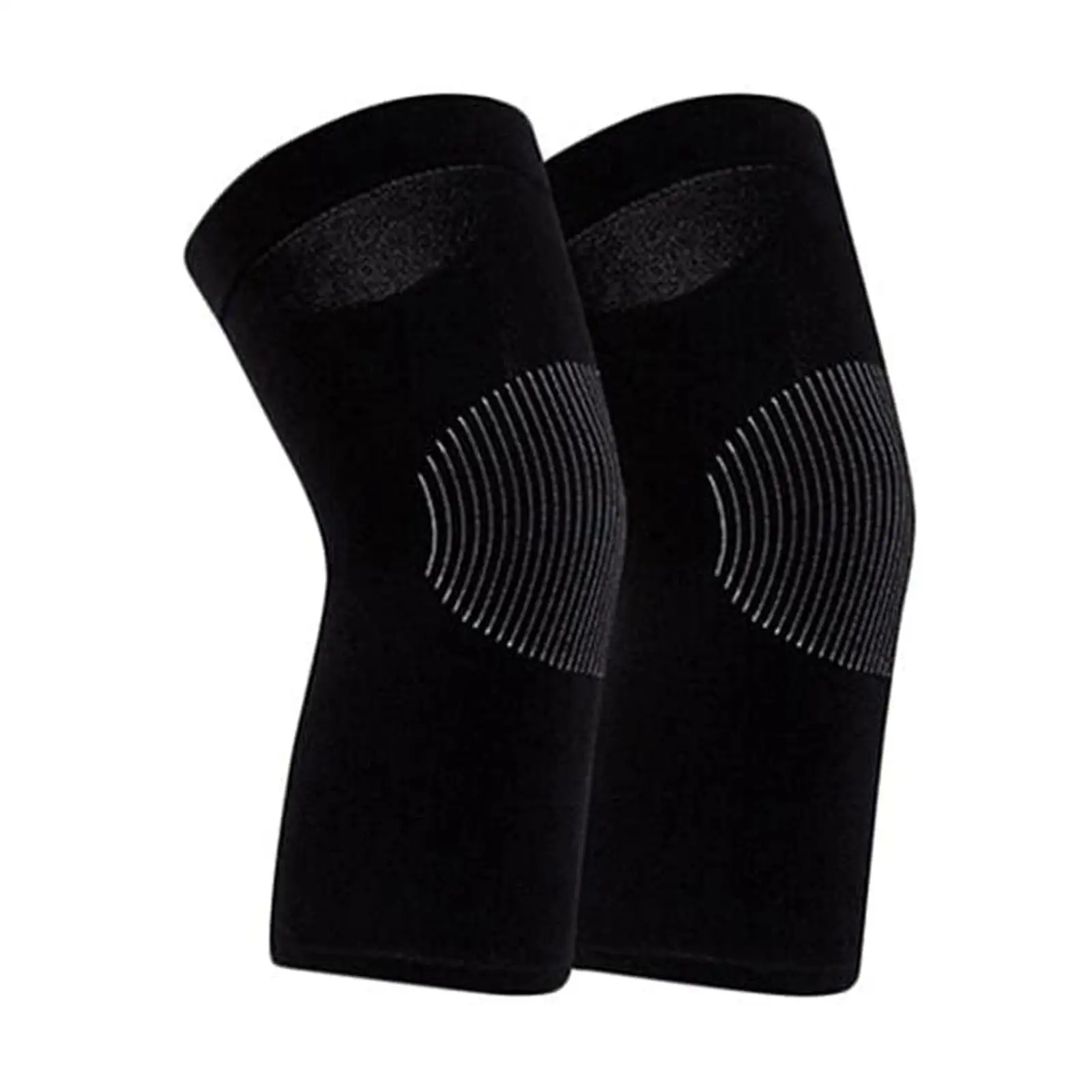 

Knitted Fabric Running Knee Pads Thin Model Summer Outdoor Basketball Football Sports Anti-slip Knee Joint Sheath For Adults