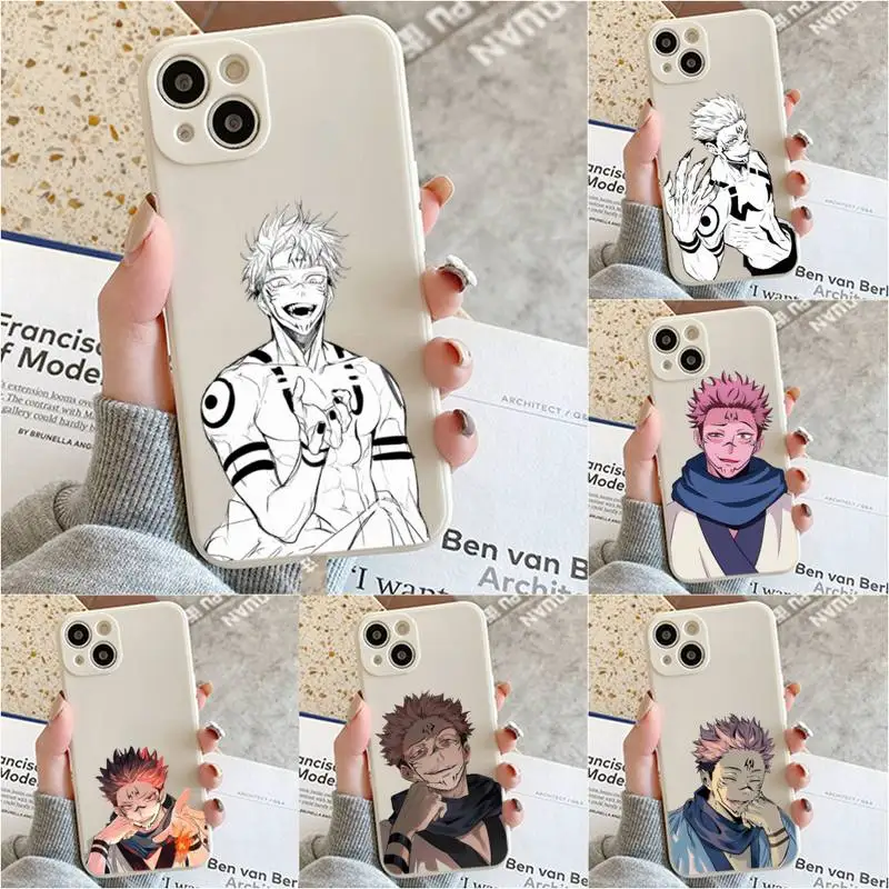

Anime Jujutsu Kaisen Phone Case For Iphone 7 8 Plus X Xr Xs 11 12 13 Se2020 Mini Mobile Iphones 14 Pro Max Case