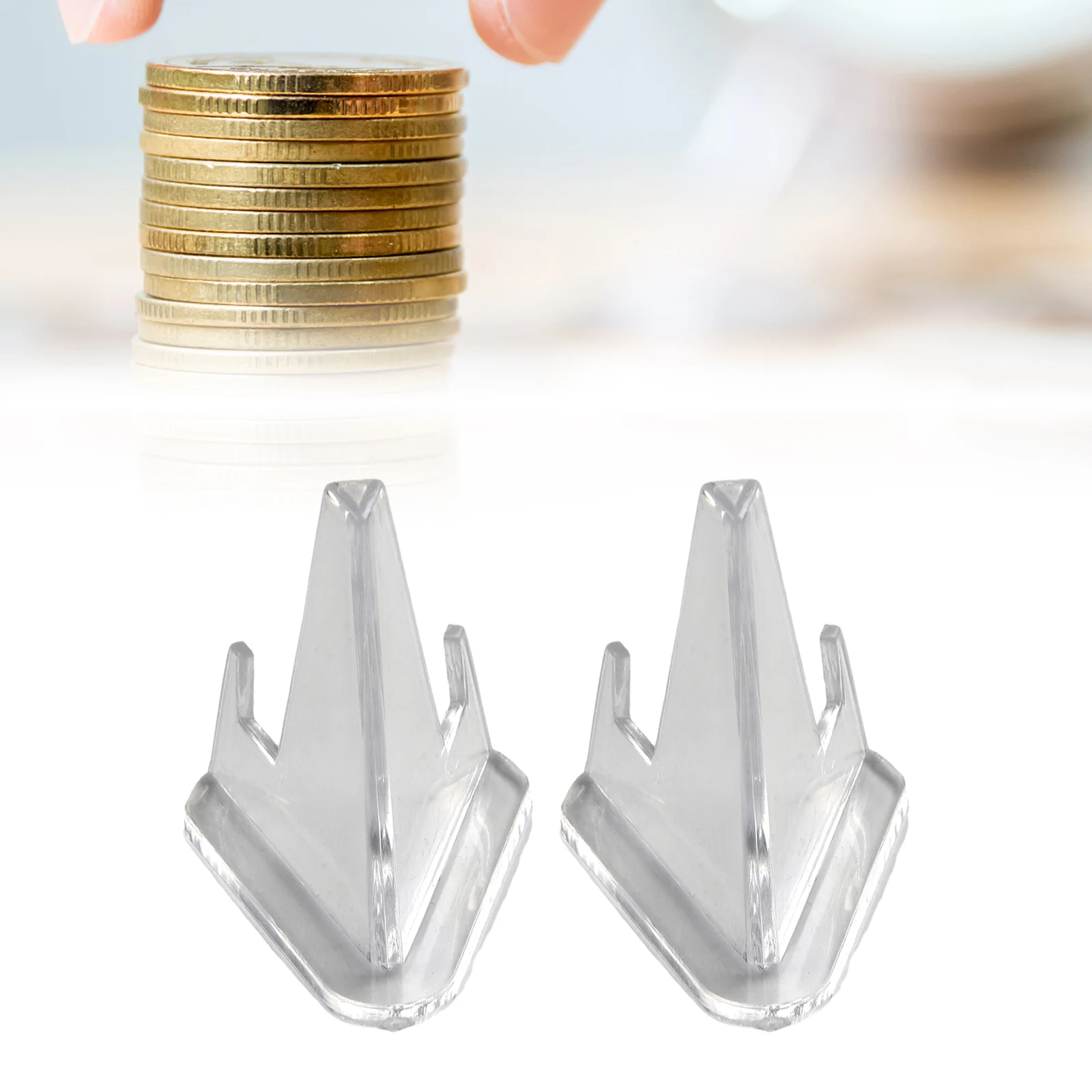

Commemorative Coin Exhibitions Homes Display Stand Listing 2pcs Acrylic Material L:6.8x5.2CM M:5.7CM S 3.6x2.7CM