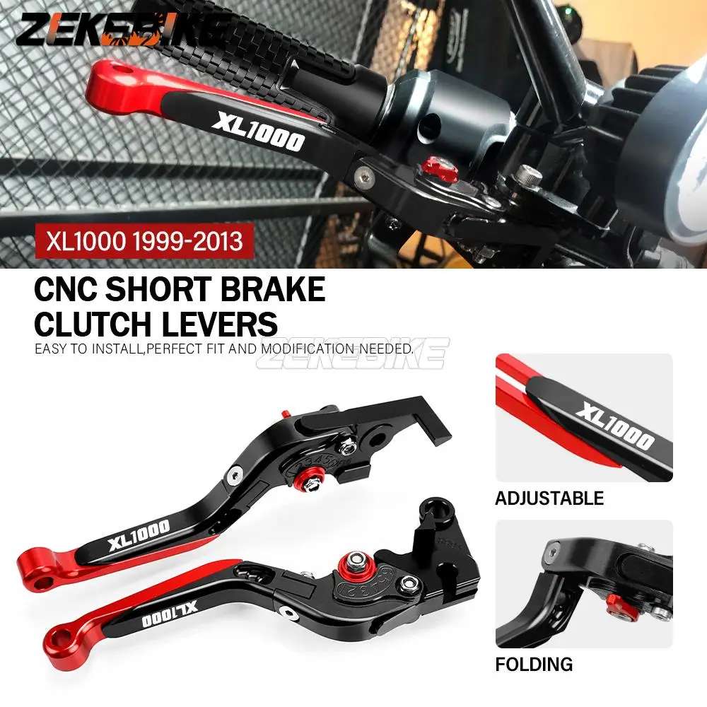 

Motorcycle Brakes Tie Rod Handbrake Brake Clutch Levers FOR Honda XL1000 XL 1000 1999-2012 2013 Adjustable Extendable Folding