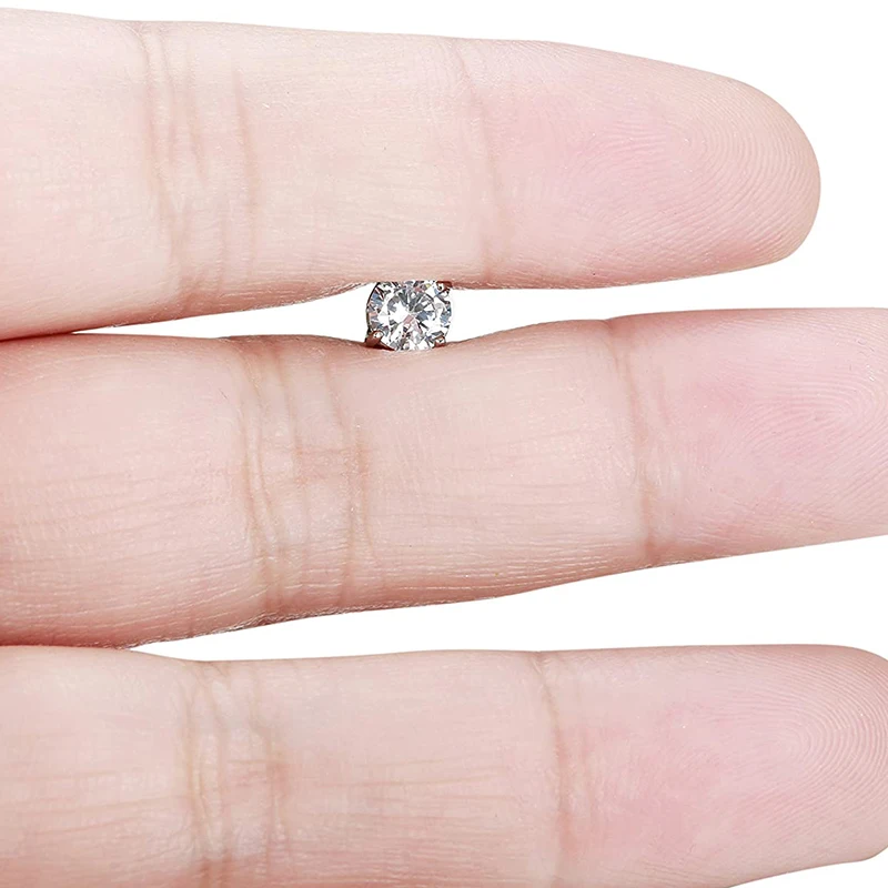 Серьги-гвоздики магнитные из хирургической стали 8 мм 1 шт. |