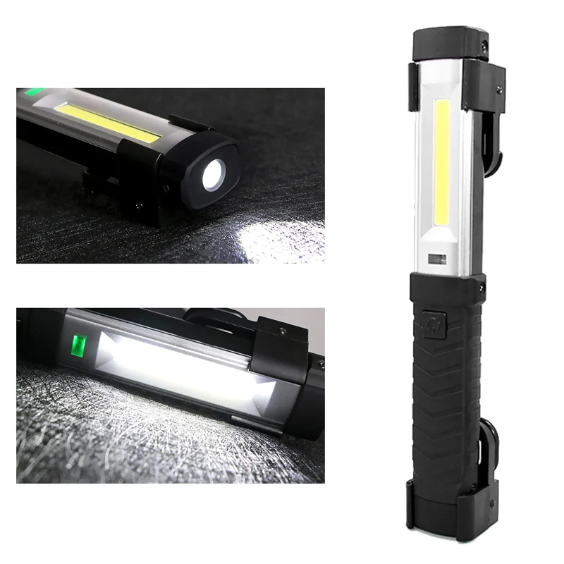 

USB Перезаряжаемый COB + XPE светодиодный портативный фонарь для кемпинга палатки для ремонта автомобиля с магнитом/крючком