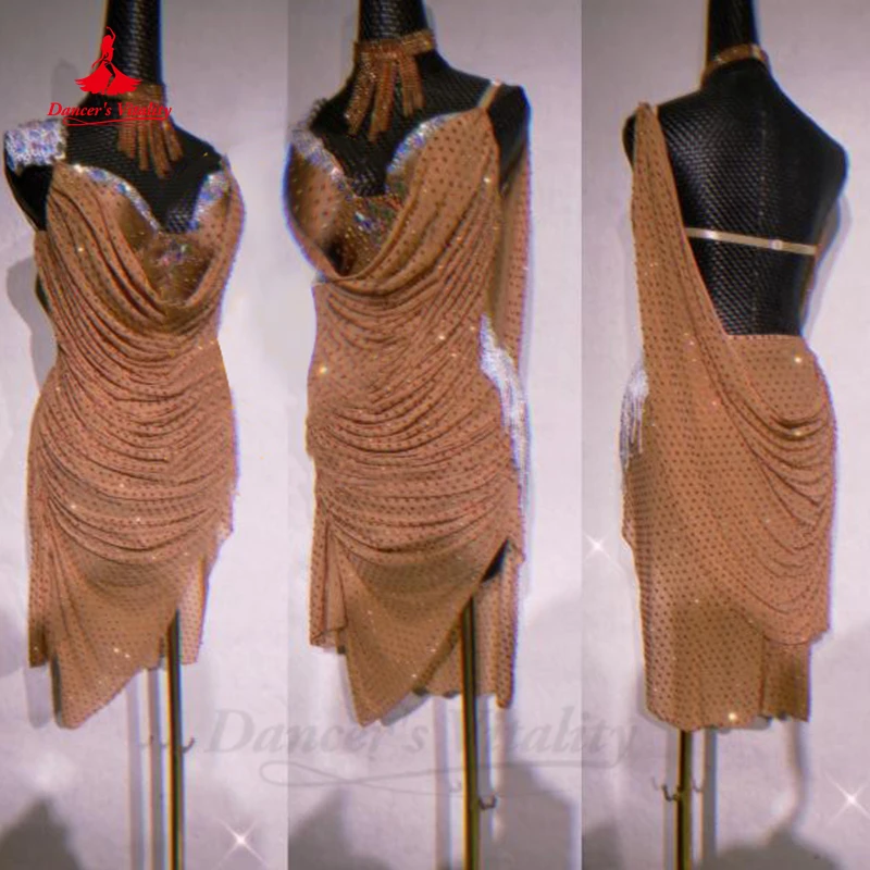 

Платье для латиноамериканских танцев; Женская одежда для выступлений; Детская одежда для взрослых; Rumba Chacha competitton; Одежда для латиноамериканских танцев для девочек