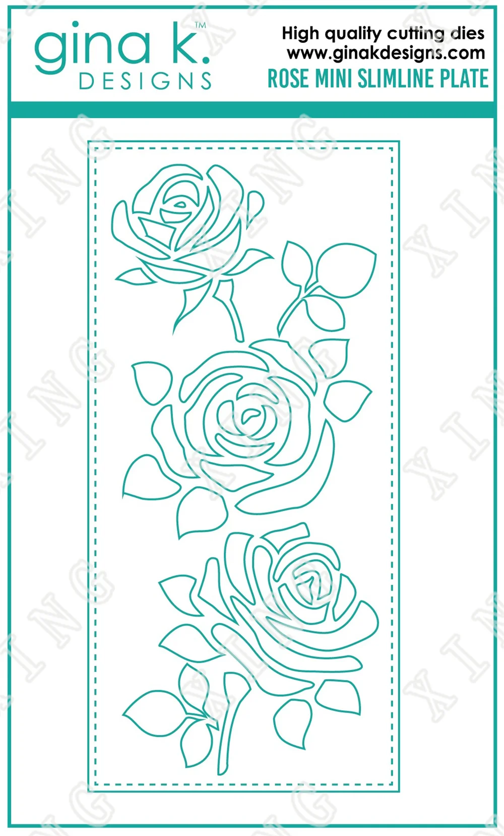 

New Rose Mini Slimline Plate Metal Cutting Dies Diy Craft Paper Scrapbooking Greeting Card Decoration Embossing Mold