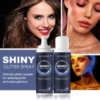 60ml hair body glitter spray sparkly shimmery glow powder sprays high gloss glitter powder makeup for face hair body cosmetics