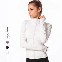 womens new slim zipper yoga clothes top spring autumn fitness clothes running long sleeved yoga clothes jacket