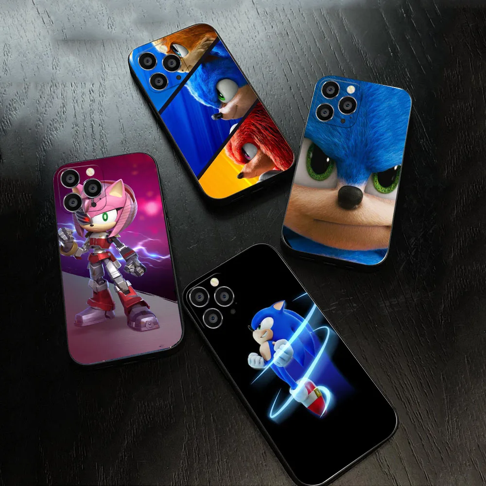 Фото WRA-29 Sonic Black Eagle Eye TPU Case For iPhone 11 12 13 14 15 Pro Plus Max №3