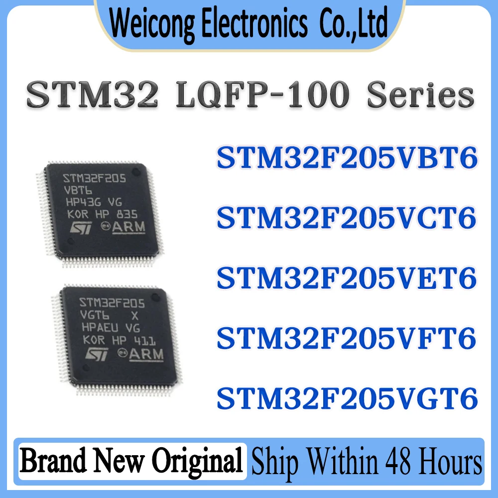 STM32F205VBT6 STM32F205VCT6 STM32F205VET6 STM32F205VFT6 STM32F205VGT6 STM32F205 STM32F2 STM32F STM32 STM ST IC MCU Chip LQFP-100