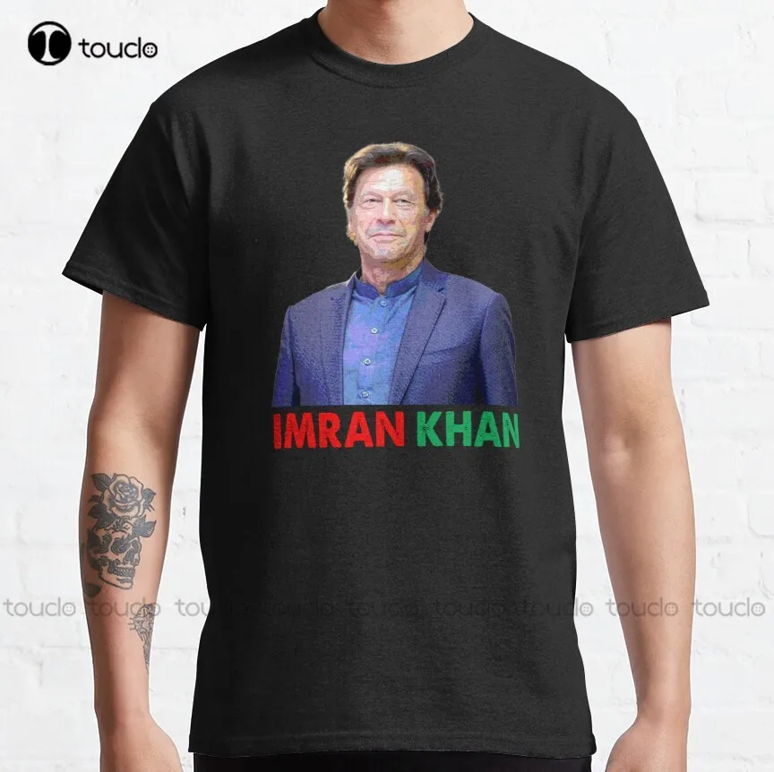 

Imran Khan - Pakistani Prime Minister Classic T-Shirt Cool T Shirts For Men Custom Aldult Teen Unisex Digital Printing Tee Shirt