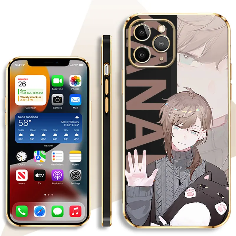 Мягкий японский армированный чехол для телефона Kanae Luca с рисунком аниме iPhone 11 12 13