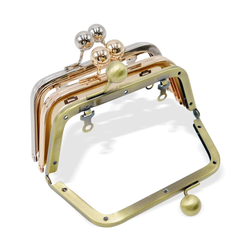 2022 Wallet Closure Metal Wallet Frame Trapezoid DOY New Screw For Wallet Kiss Lock Handle Ladies Shoulder Bag Frame Accessories