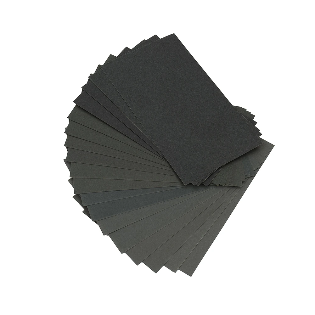 

Wet And Dry Sandpaper 18PCS 400-3000grit 57*140mm For Polishing Metal Glass Wood Sanding Sheet Silicon Carbide