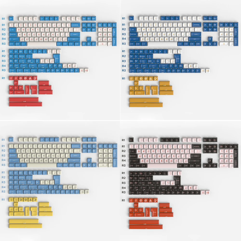 

172 клавиш, двойные колпачки для клавиш SA Profile, колпачок для клавиш ISO для Cherry Mx Switch, механическая клавиатура, клавиши SA ikbc NJ68 96 98