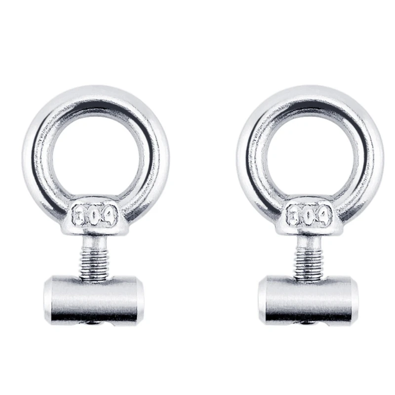 

2PCS M4 Lifting Eye Nut Fastener Front Tent Stopper Track Mount Tie Down Eyelet Rail Track Screws Boat RV Caravan for Ca