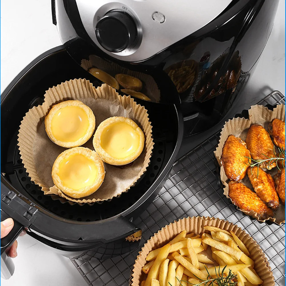 

1pcs Air Fryer Disposable Paper Liner Non-Stick Barbecue Paper Food Grade Parchment Paper Oil-Proof Water-proof Baking Accessori