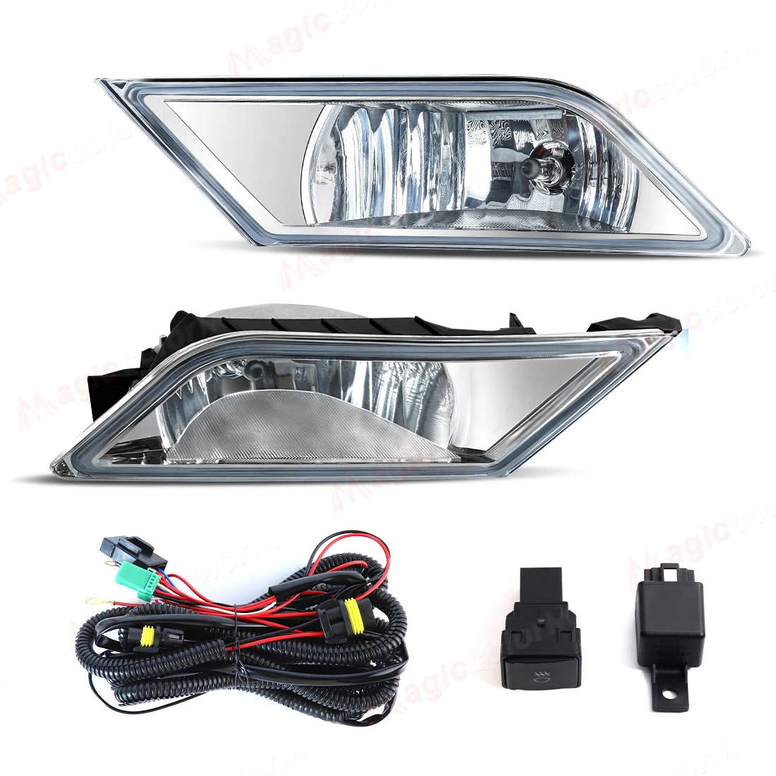 

Для Honda Odyssey 2011 2012 2013, противотуманные фары DRL, дневные ходовые огни, передний бампер, галогенные противотуманные фары, авто дневные фары, 12 В