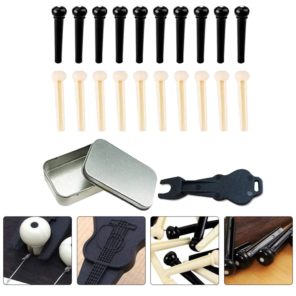 

1 Set of Guitar Tuning Pin Guitar Bridge Pin Puller Guitar Bridge Pin Pegs Pin Peg for Guitar for Repairing Replacement