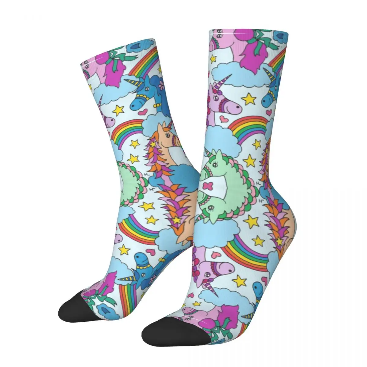 

Unicorns And Rainbows __ Magical Unicorn R92 Stocking Classic BEST TO BUY Funny Novelty Contrast color Compression Socks