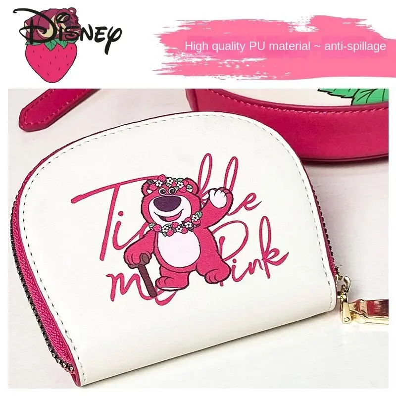 Disney Strawberry Bear Fashion Cartoon Driver's License Protector Bank Card Bag Women's Multifunctional Storage Card Case