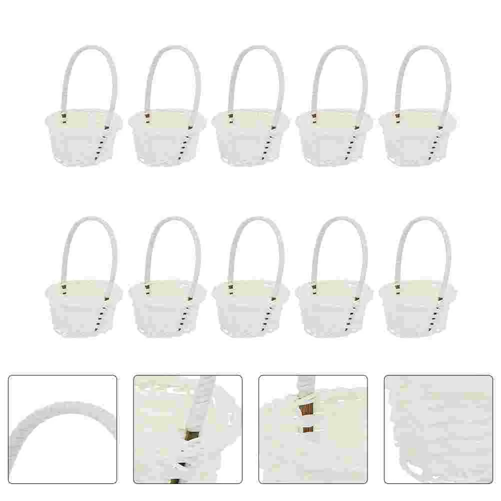 

Basket Storage Woven Wicker Flower Rattan Picnic Fruit Picker Wedding Candy Berry Egg Girl Willow Hamper Gift Baskets Held