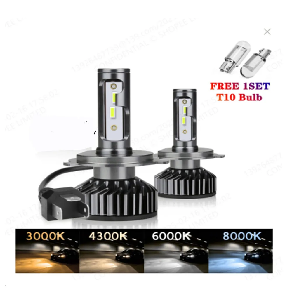 Фото H1 H4 Светодиодная лампа для фар 110 Вт H7 Led Canbus H11 H8 9005 HB3 9006 HB4 H27 Светодиодные автомобильные фары 50000LM 6000K 12V Противотуманная фара №1