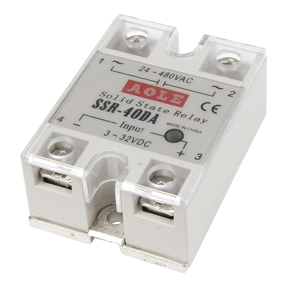 

SSR-40DA single phase DC to AC 40A 480V SSR 40DA solid state relay SSR-40DA-H