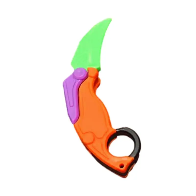 

Gravity Claw Knives Toy 3D Gravity Radish Foldable Toy Knives Fidget Sensory Stress Toys Radish Toy Gifts For Adults Teens