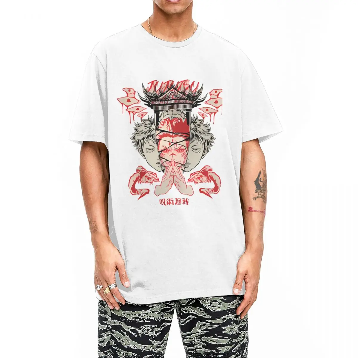 Футболка для пар футболки с дзюдзюцусом хипстерская летняя футболка Kaisened gojo