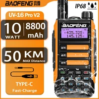 2022 New Baofeng UV-16 pro Walkie Talkie IP68 Waterproof UV16 Powerful Ham Radio Station Dual Band Transceiver 50KM Intercom