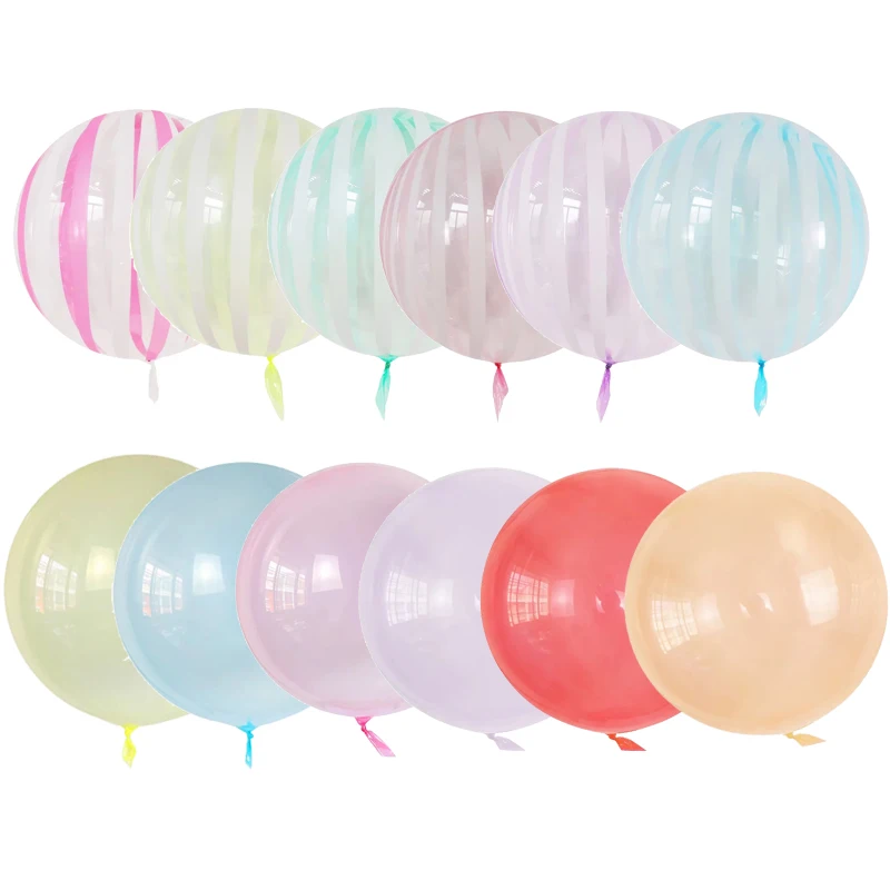 

1/5Pcs Colorful Bobble Balloons 18Inch Solid Color Bobo Air Globos Children Birthday Party Baby Shower Decorations Kids Toy Gift