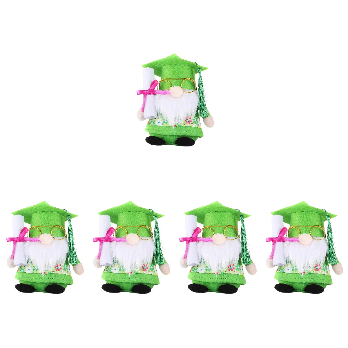 

5 Pieces Bowser Plush Toy Party Decor Graduation Gnomes Chucky Stuffed Animals Kids Elf Dolls Decorate Faceless Baby