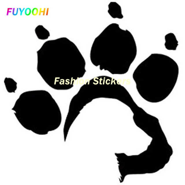 

FUYOOHI Exterior/Protection Fashion Stickers Personality Bardian Dog Paw Print Funny Car-styling Vinyl Decals PVC Car Sticker
