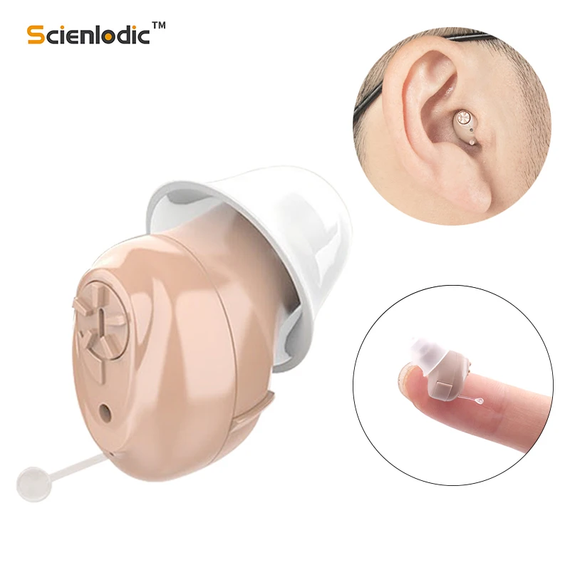 

CIC Hearing Device Super Mini Ear Hearing Aid Sound Amplifier Hearing Aids Digital Hearing Amplifier for The Elderly Audifonos