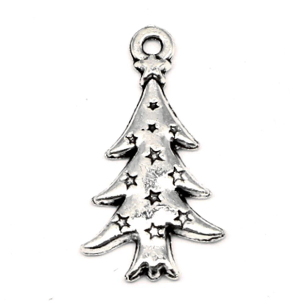 

Christmas Tree Charm For Making Jewelry Diy Finding 60pcs 13x27mm