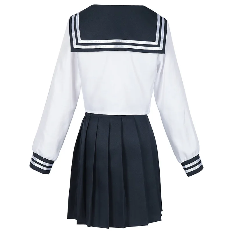 Anime Amanai Riko Cosplay Costume JK Halloween For Woman Men Clothes School Uniform Skirt Top+skirt+tie+headband+socks Prop