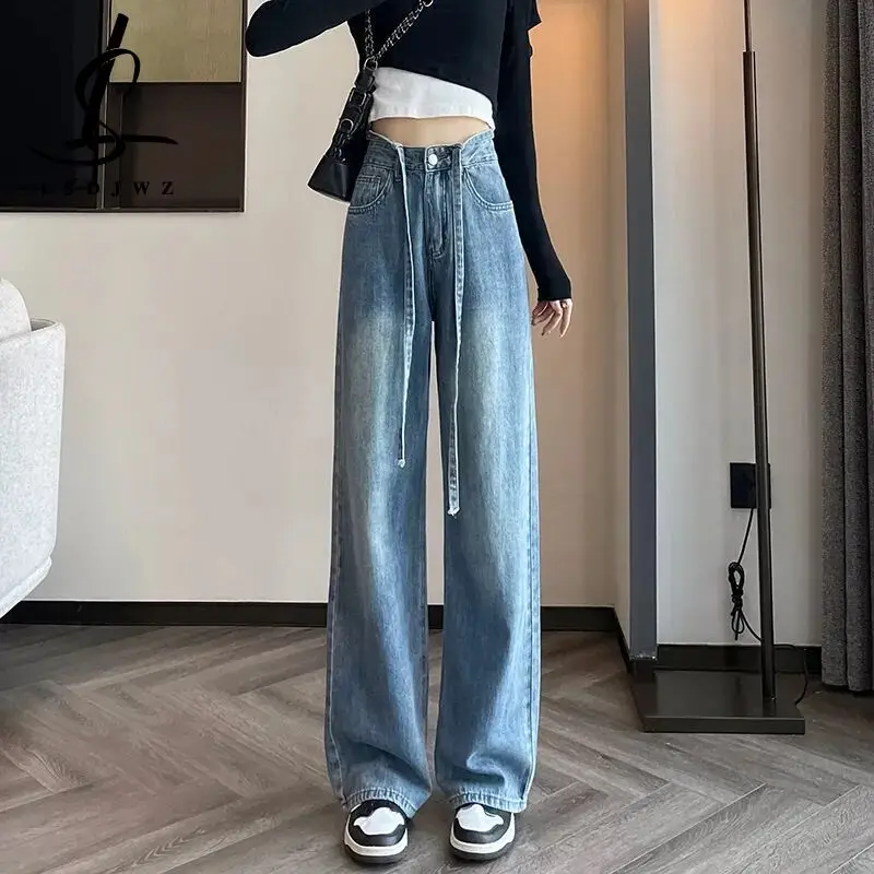 Baggy Jeans Woman High Waist Streetwear Women's Pants Newjeans Female Clothing Y2k Denim Korean Fashion Vintage Clothes Cargo