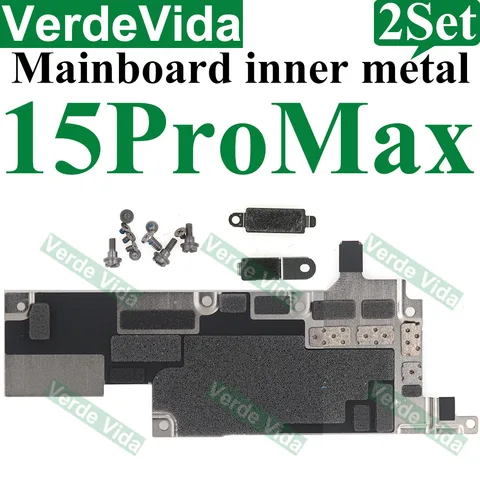 2 комплекта для iPhone 13 15 16 Pro Max 14 Plus 11 12 Кронштейн-держатель Зажим ЖК-дисплея Крышка аккумулятора Винты Внутренняя металлическая крышка материнской платы
