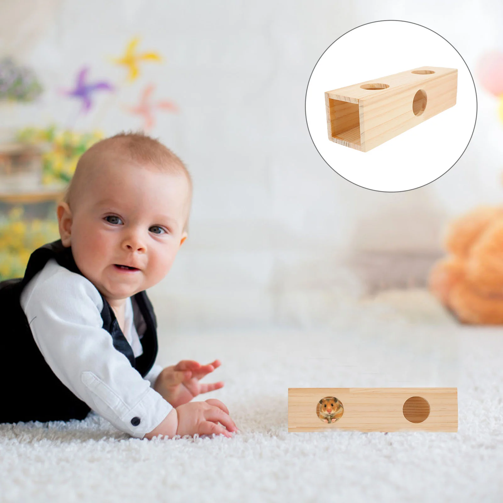 Туннель для хомяка натуральная игрушка игровой домик игрушки обитания домашних