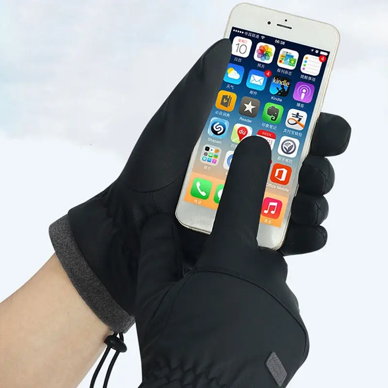 

Winter -20 Degrees Cold-proof Ski Gloves Men Windproof Waterproof Keep Warm Gloves Touchscreen Anti Slip Soft Fluff Gloves