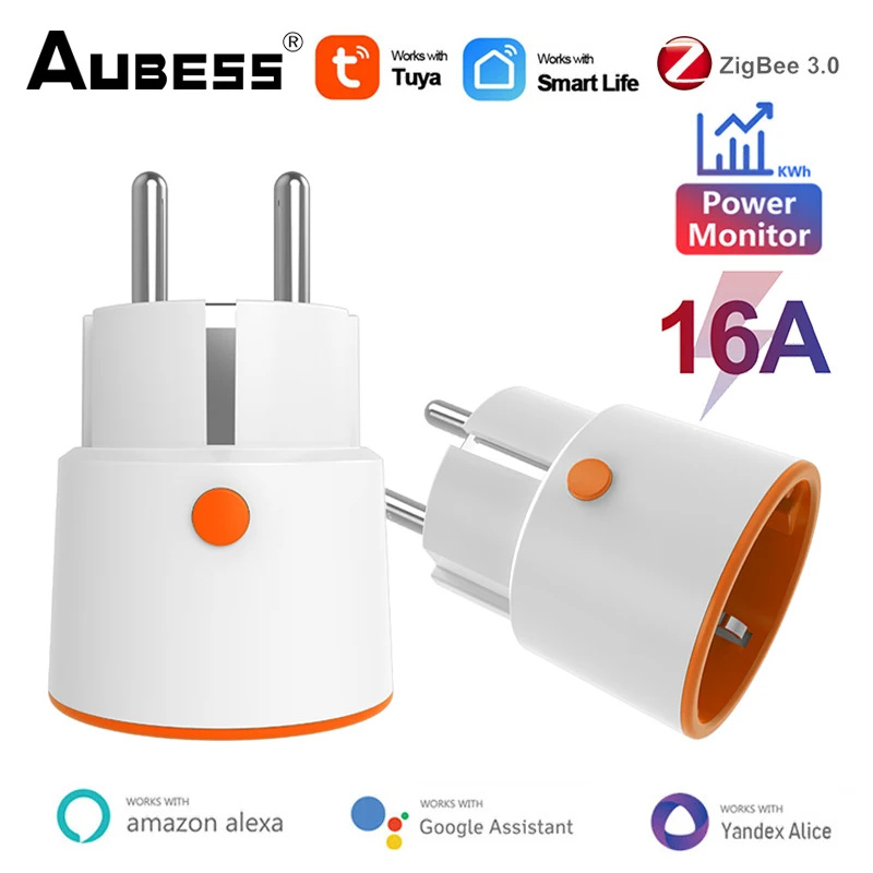 

Смарт-розетка Tuya Zigbee, 3680 Вт, 16 А, с пультом ДУ