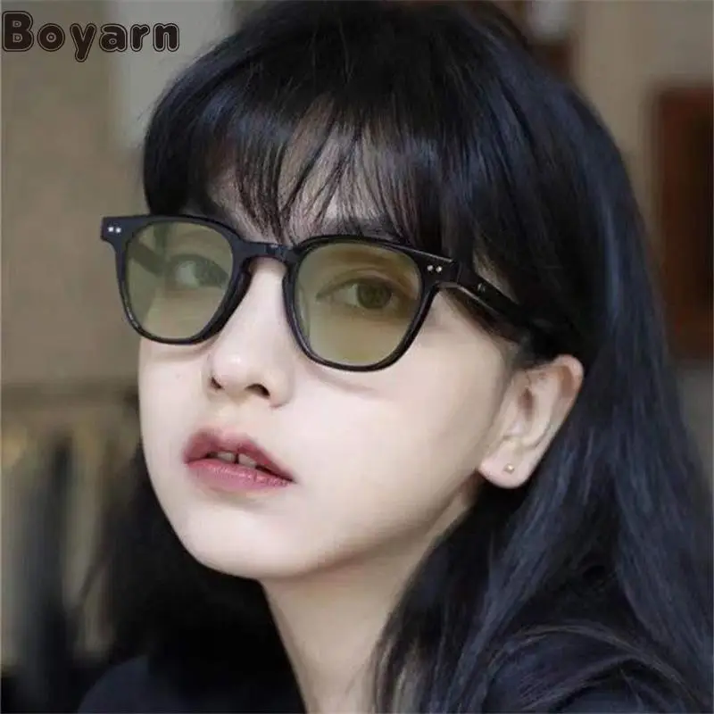 

Boyarn New Korean Fashion Simple Square Sunglasses, Fashion Retro Glasses, Gafas De Sol Ocean Sunglasses