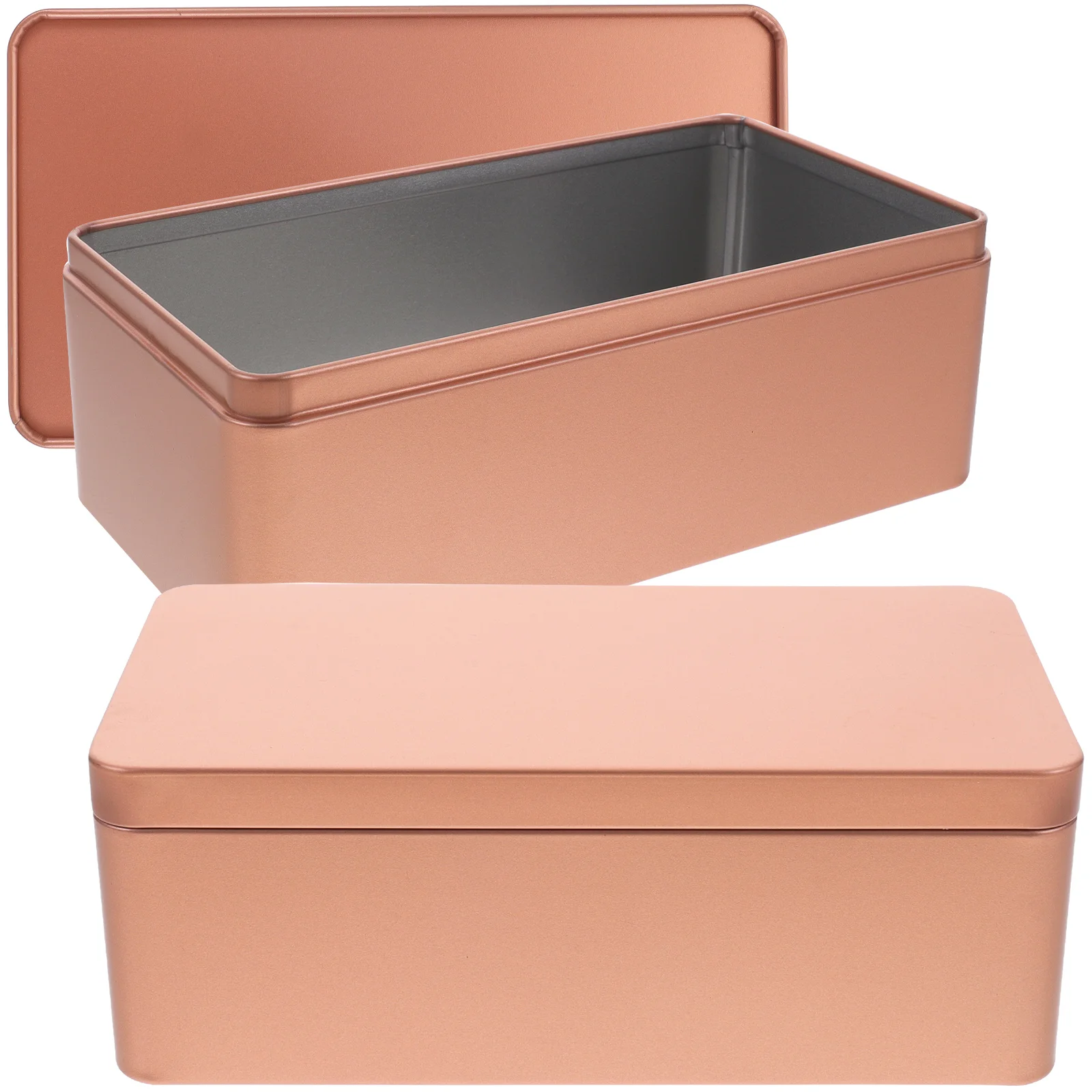 

Жестяная подарочная коробка, стандартная прямоугольная жестяная банка для упаковки бисквитов, маленькие крышки, металлический контейнер для хранения конфет и чая