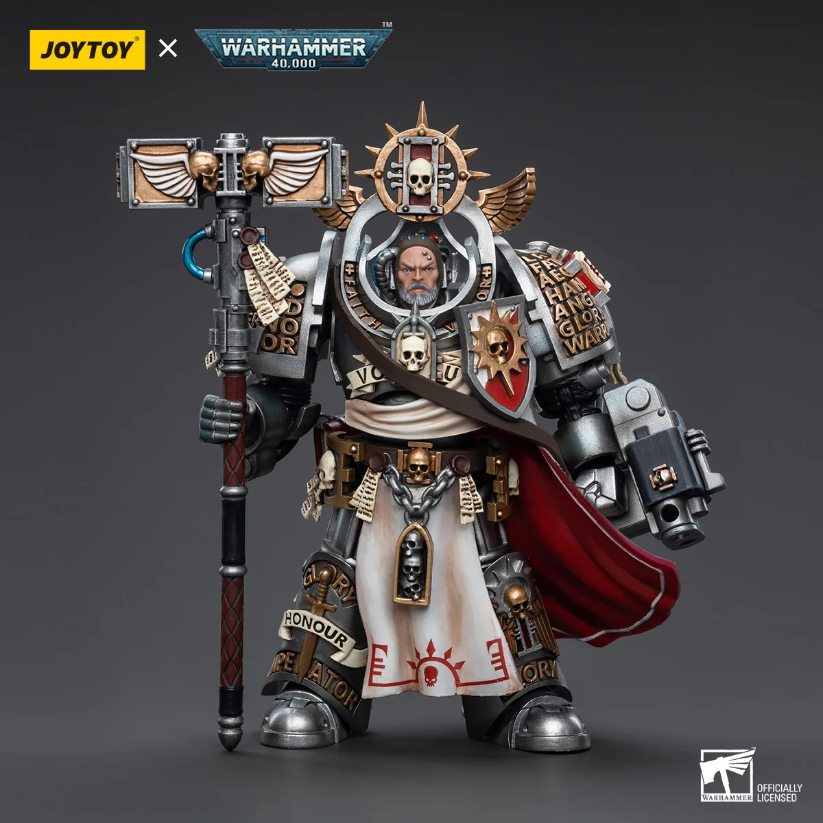 Фото JOYTOY JT 6335 Warhammer 40k 1: 18, Серый Рыцари, большой мастер вольдус №1