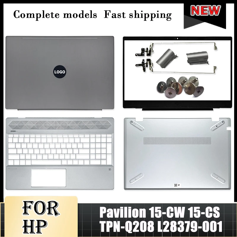 

NEW For HP Pavilion 15-CW 15-CS TPN-Q208 15.6"Laptop LCD Back Cover/Hinges/Front Bezel/Palmrest/Bottom Case Top Case L28379-001