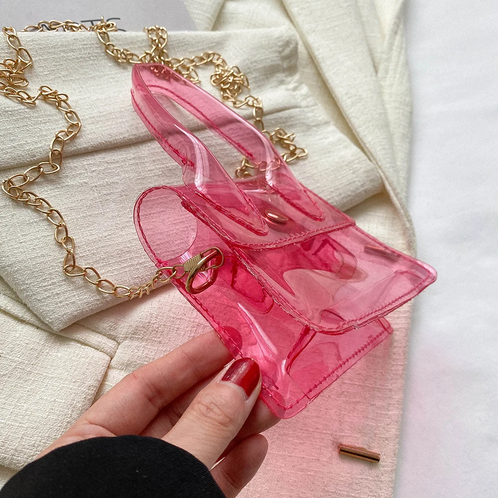 

Женская сумка-тоут для путешествий, прозрачная сумочка с верхней ручкой, железная летняя прозрачная сумка карамельных цветов, реквизит для фотографии, миниатюрная сумка для помады