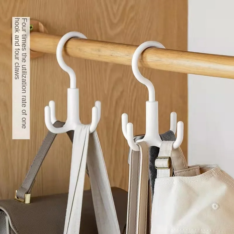 

1/3/5PCS Rack Hanger Organizer Bag Hanger Shoes Belt Scarf Hanging Rack Closet Hanger Rotated Hanger Hooks Wardrobe Clothes