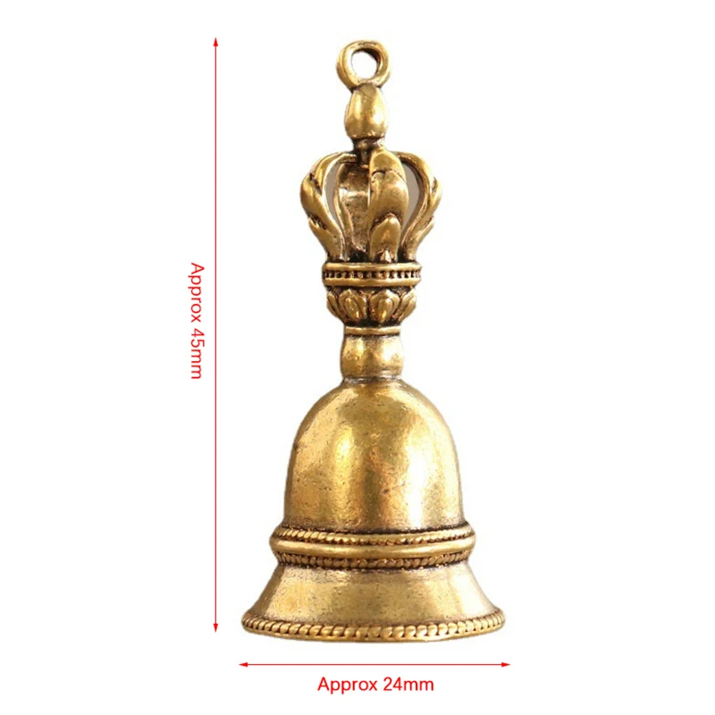 Retro Copper Bell Wind Chimes Brass Crafts Die-casting Falling Wind Chimes Tibetan Bronze Bell Ideas Copper Bell Pendant images - 6