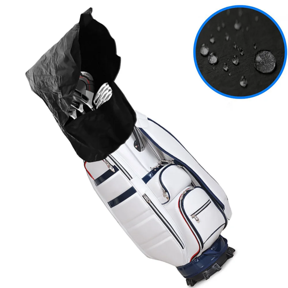 1PCS Golf Bag Waterproof Cover Universal Black Super Light Waterproof Oxford Cloth Golf Durable Rain Cover 50x55cm