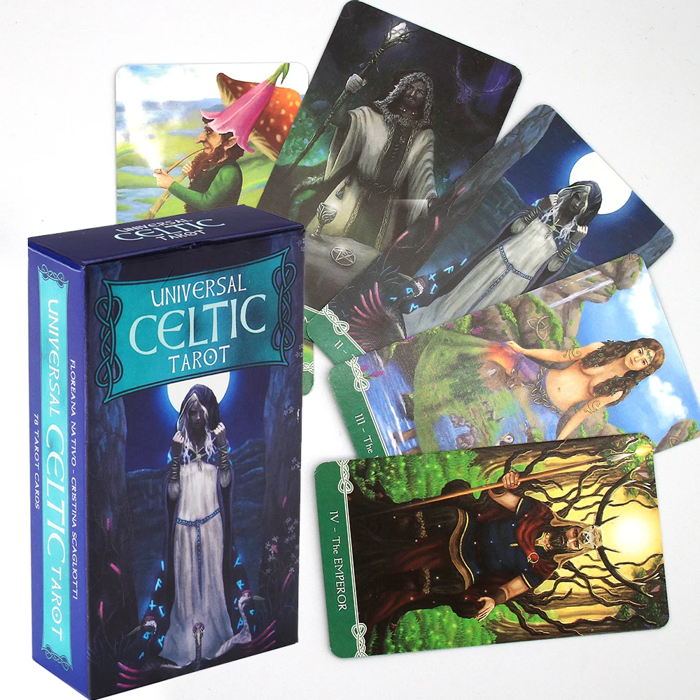 

Universal Celtic Tarot An excellent tool for any Pagan or Wiccan tarot reader 78-card deck and instructional PDF booklet