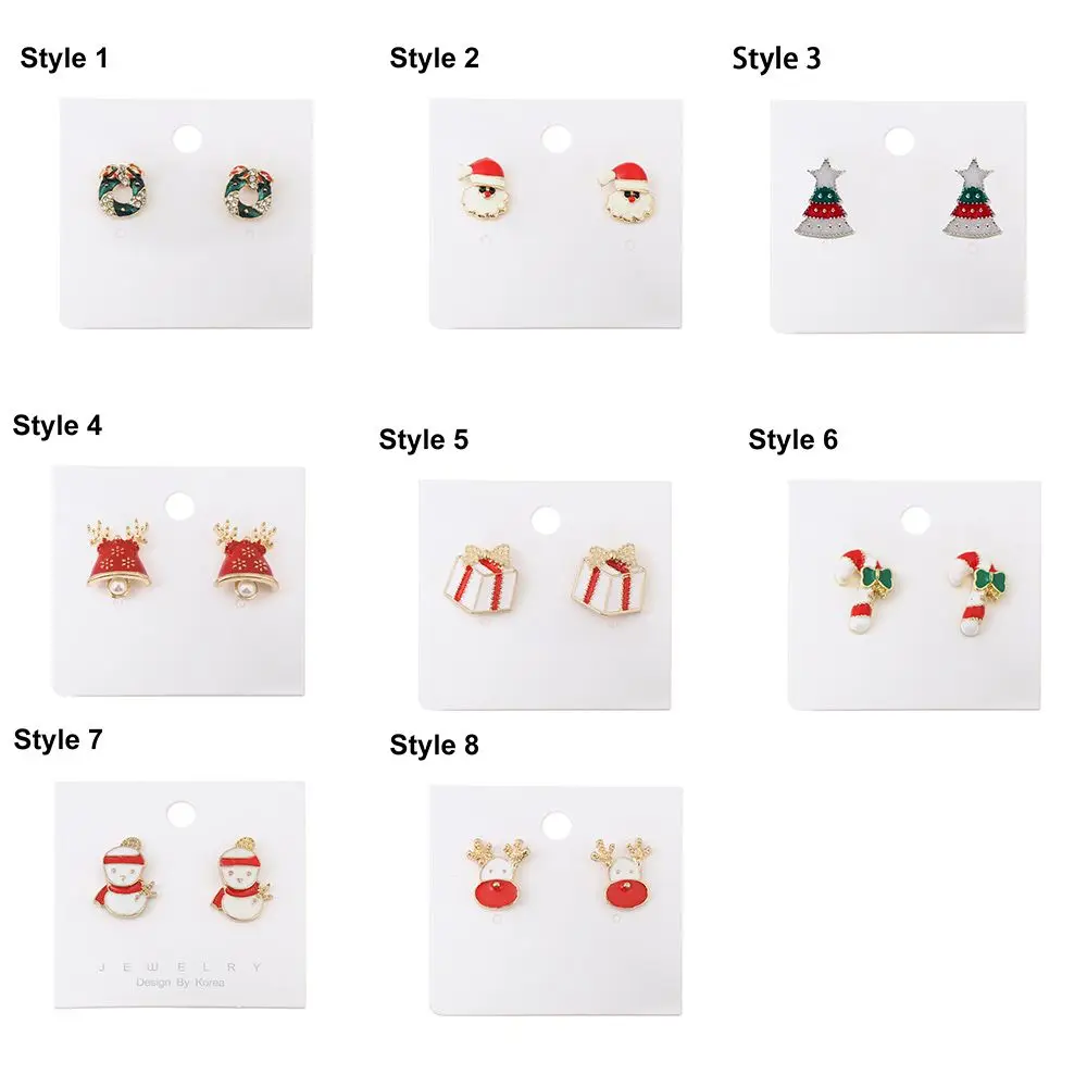 Домашний Санта-Клаус Лось Подвеска Рождественские подарки Серьги-гвоздики